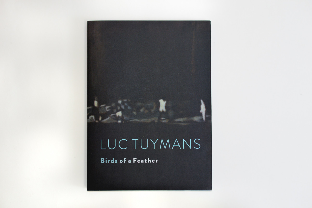 Front cover of Luc Tuymans's catalogue, white, with featured work as image