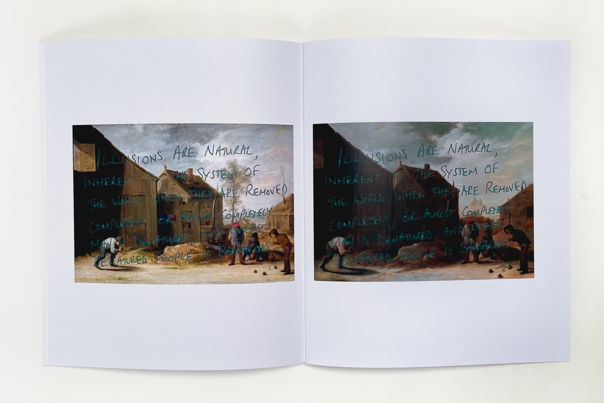 Page spread of Rob Kennedy's catalogue, similar images on both pages