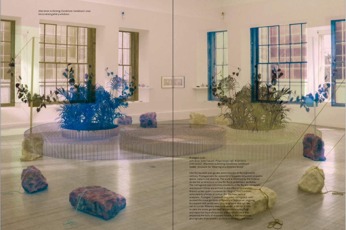 Page spread of White Gallery installation