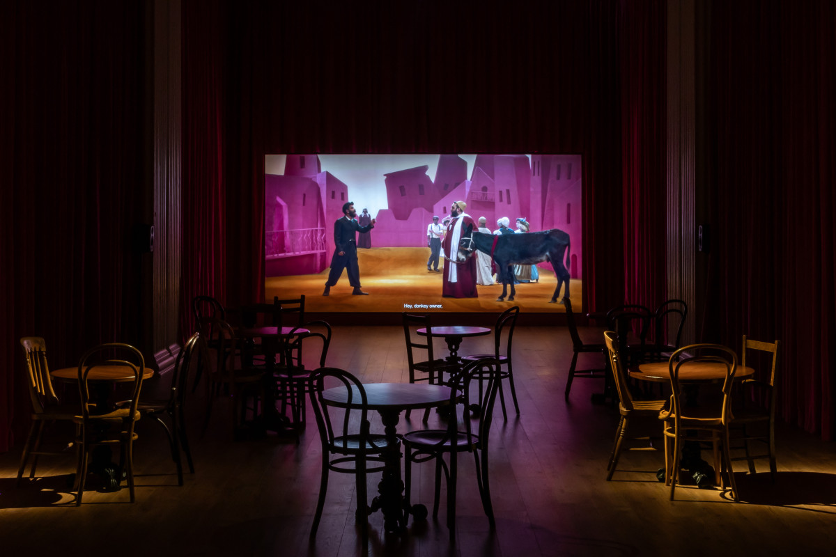 Wael Shawky, Installation view, Talbot Rice Gallery, 2025. Courtesy Talbot Rice Gallery, University of Edinburgh Photo: Sally Jubb