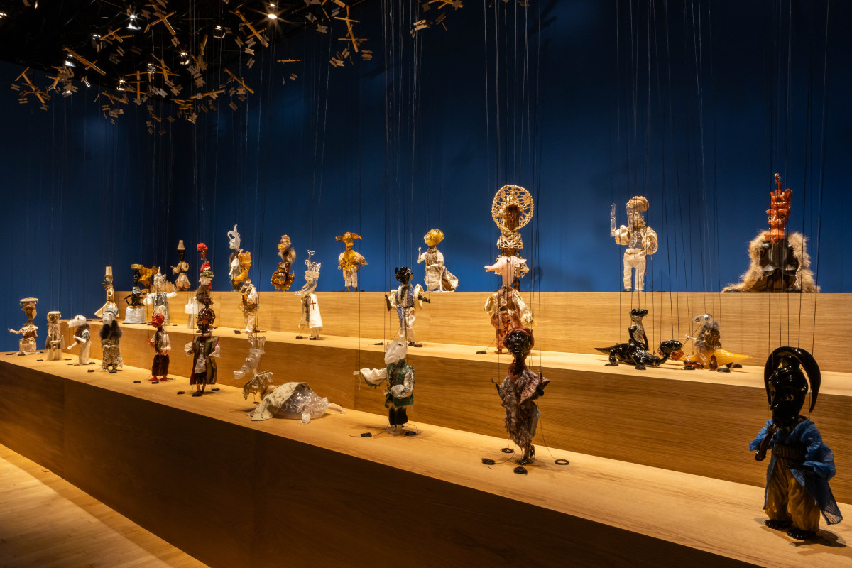 Wael Shawky, Installation view, Talbot Rice Gallery, 2025. Courtesy Talbot Rice Gallery, University of Edinburgh Photo: Sally Jubb