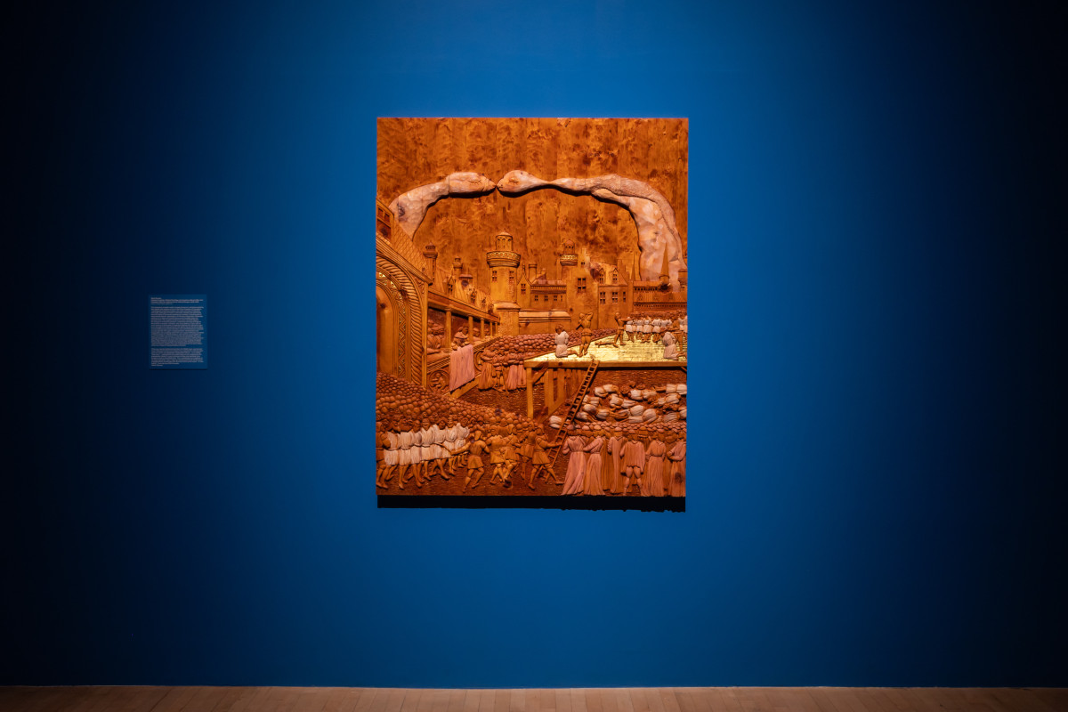 Wael Shawky, Installation view, Talbot Rice Gallery, 2025. Courtesy Talbot Rice Gallery, University of Edinburgh Photo: Sally Jubb