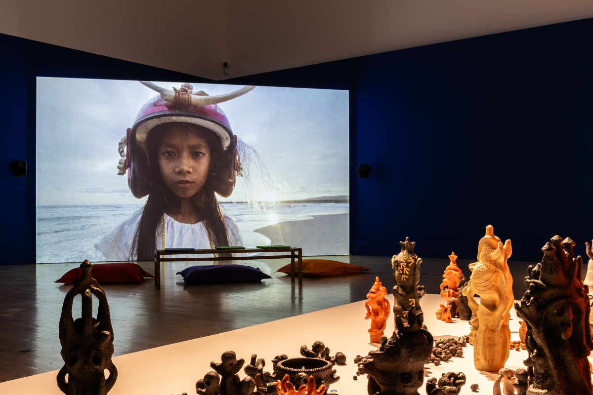 'The Children are Now’, exhibition view, Talbot Rice Gallery, the University of Edinburgh. Photo: Sally Jubb