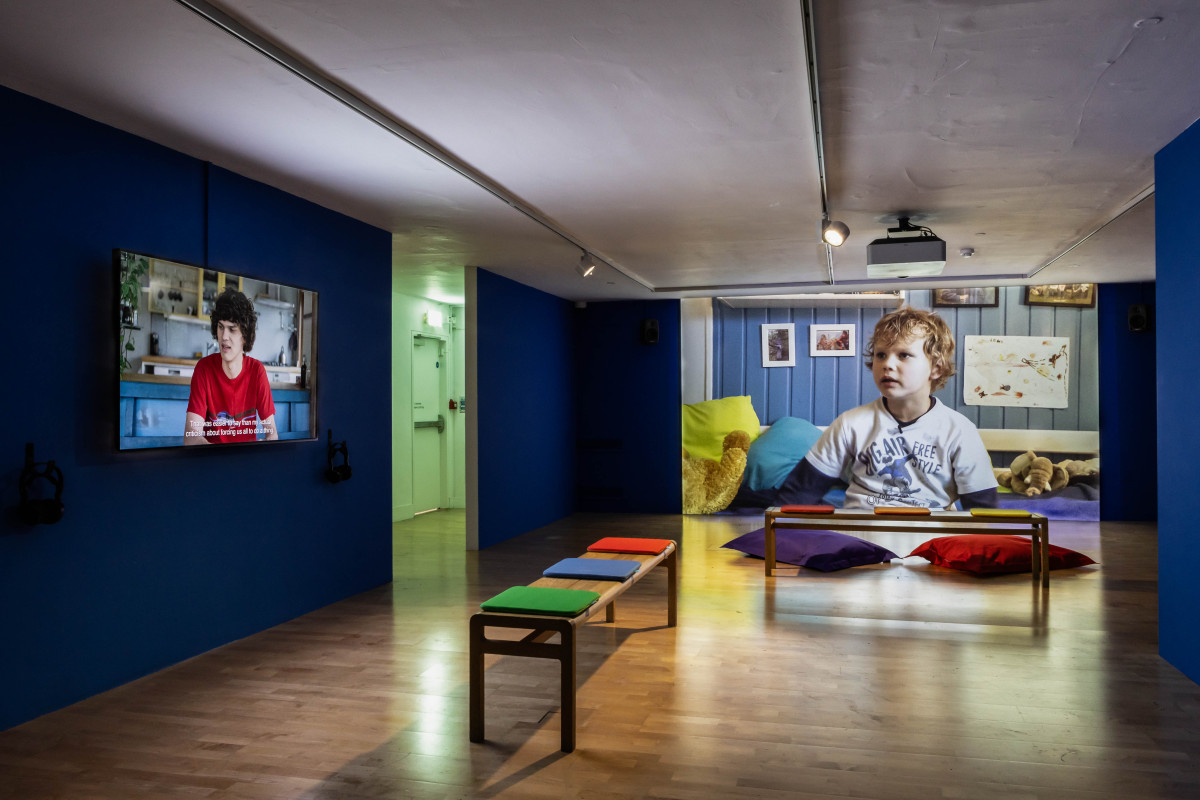 'The Children are Now’, exhibition view, Talbot Rice Gallery, the University of Edinburgh. Photo: Sally Jubb