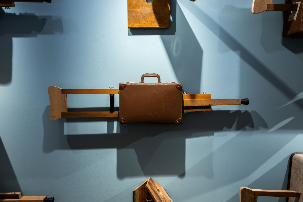 Kemang Wa Lehulere, 'Reddening of the Greens 2', 2015/2025, 'The Children are Now', exhibition view, Talbot Rice Gallery, the University of Edinburgh. Photo: Sally Jubb