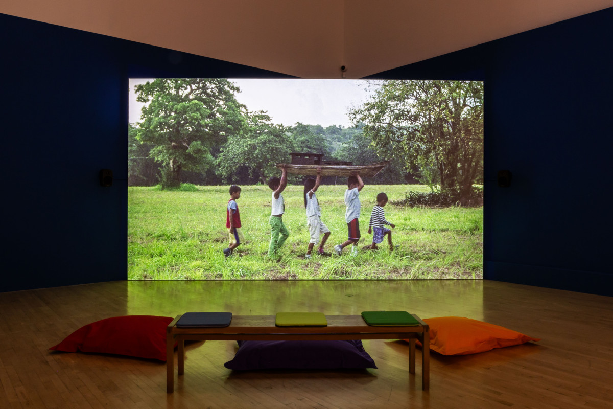 Tuan Andrew Nguyen, 'The Boat People', 2020, 'The Children are Now', exhibition view, Talbot Rice Gallery, the University of Edinburgh. Photo: Sally Jubb