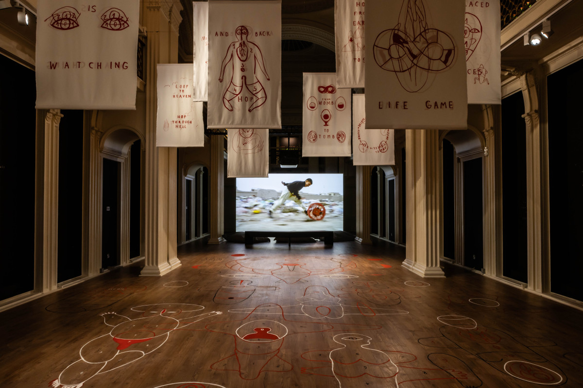 'The Children are Now’, exhibition view, Talbot Rice Gallery, the University of Edinburgh. Photo: Sally Jubb