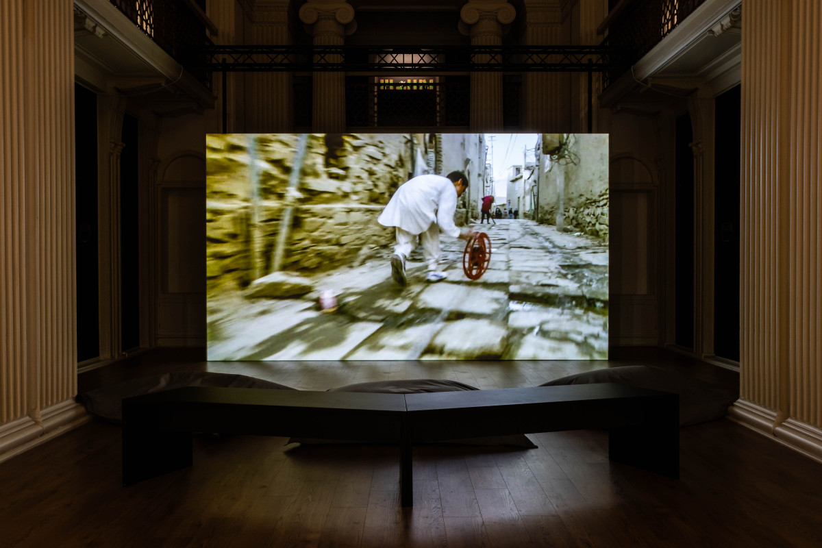 Francis Alÿs, 'Reel-Unreel', 2011. 'The Children are Now', exhibition view, Talbot Rice Gallery, the University of Edinburgh. Photo: Sally Jubb
