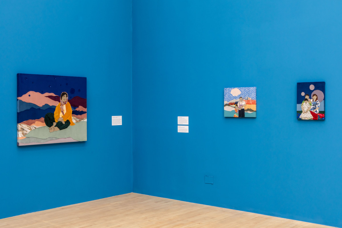 Małgorzata Mirga-Tas, We won’t stay silent any longer, 2026. Part of The dead don’t go until we do, 2026. Exhibition view, Talbot Rice Gallery, the University of Edinburgh. Photo: Sally Jubb