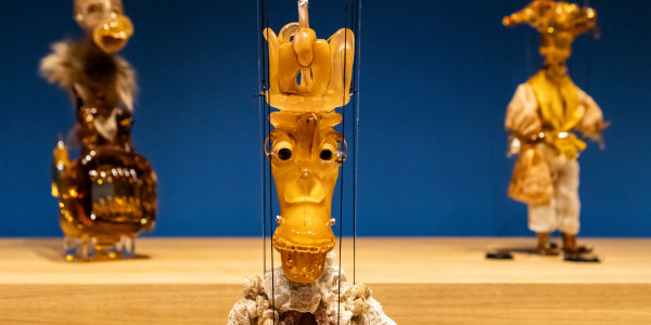 Wael Shawky, Installation view, Talbot Rice Gallery, 2025. Courtesy Talbot Rice Gallery, University of Edinburgh Photo: Sally Jubb