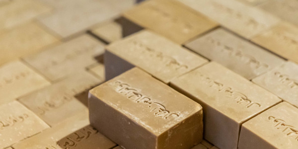 Stacked soap bars